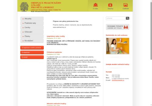 Zobrazit webové stránky Praktický lékař pro děti a dorost - MUDr. Miroslava Kuglerová