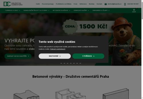 Webové stránky Družstvo Cementářů, družstvo, Zdětín