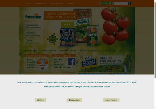 Webové stránky FORESTINA s.r.o., Horažďovice