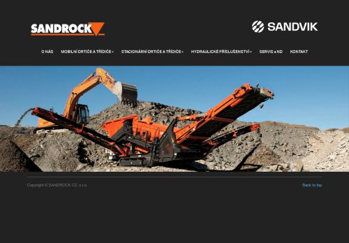 Webové stránky SANDROCK CZ, s.r.o., Nymburk
