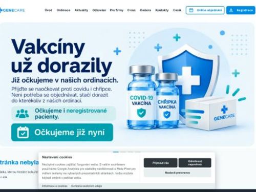 Praktický lékař pro dospělé GENECARE - MUDr. Anna Dušková, MUDr. Veronika Polatová