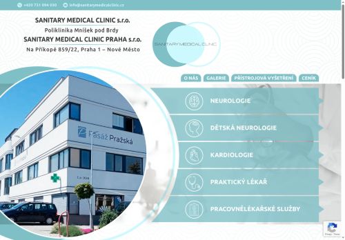 Zobrazit webové stránky Sanitary Medical Clinic s.r.o. - Poliklinika Mníšek pod Brdy