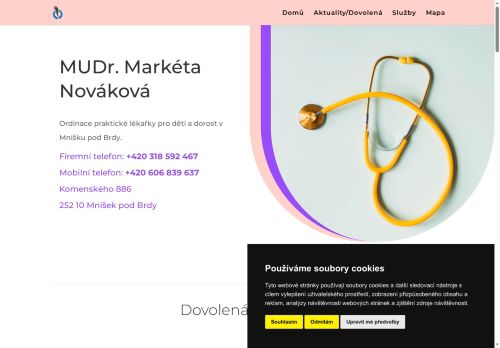 Zobrazit webové stránky Praktický lékař pro děti a dorost - MUDr. Markéta Nováková