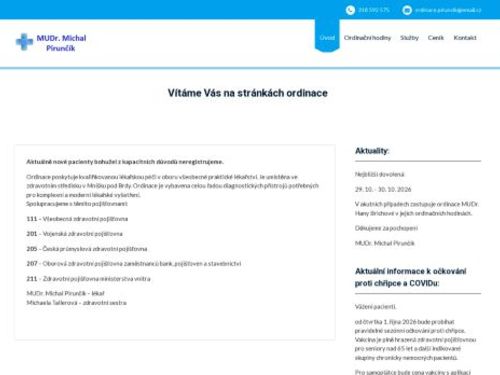 Praktický lékař pro dospělé - MUDr. Michal Pirunčík