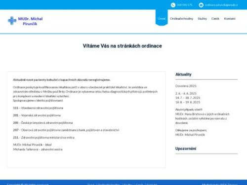 Praktický lékař pro dospělé - MUDr. Michal Pirunčík