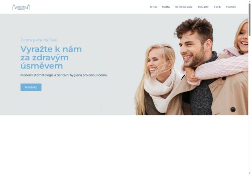 Zobrazit webové stránky Zubní péče Mníšek - MUDr. David Urie, MUDr. Marcela Haladová