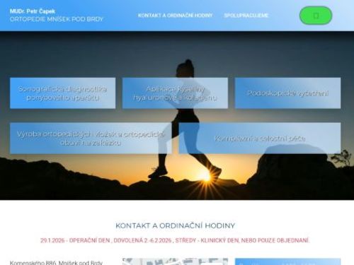 Ortopedická ambulance - MUDr. Petr Čapek