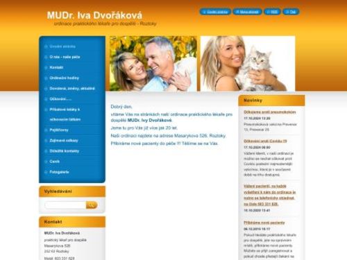 Praktický lékař pro dospělé - MUDr. Iva Dvořáková