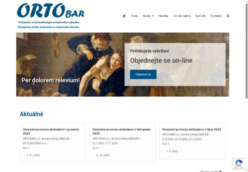 Zobrazit webové stránky Ortopedická a traumatologická ambulance Městská nemocnice Roztoky - MUDr. Roman Bartoš