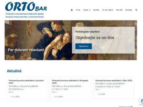 Ortopedická a traumatologická ambulance Městská nemocnice Roztoky - MUDr. Roman Bartoš