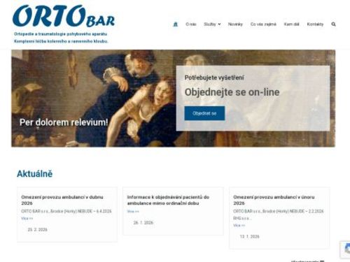 Ortopedická a traumatologická ambulance Městská nemocnice Roztoky - MUDr. Roman Bartoš