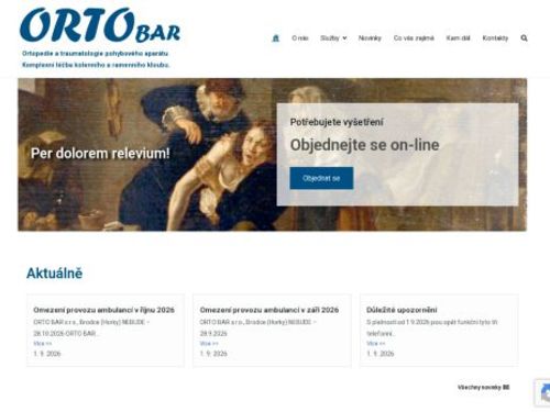 Ortopedická a traumatologická ambulance Městská nemocnice Roztoky - MUDr. Roman Bartoš