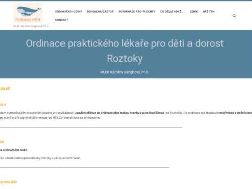Praktický lékař pro děti a dorost - MUDr. Karolína Banghová, Ph.D.