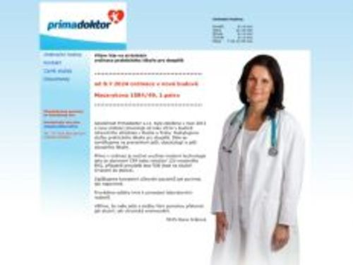 Praktický lékař pro dospělé Primadoktor s.r.o. - MUDr. Hana Jiráková