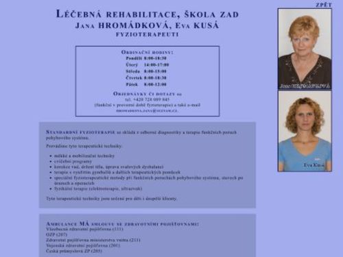 Fyzioterapie - Jana Hromádková, Eva Kusá