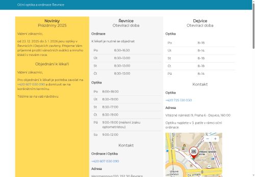 Zobrazit webové stránky Oční ordinace OphtaOptik s.r.o.