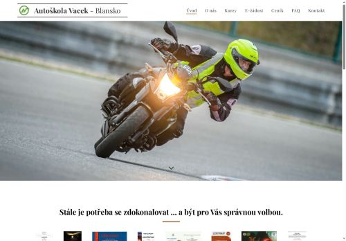 Zobrazit webové stránky Autoškola Vacek