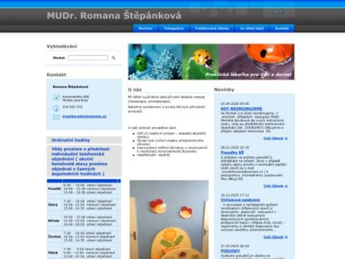 Praktický lékař pro děti a dorost - MUDr. Romana Štěpánková