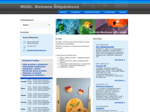 Praktický lékař pro děti a dorost - MUDr. Romana Štěpánková