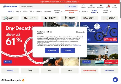 Zobrazit webové stránky Decathlon