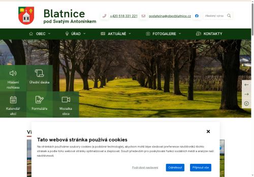 Zobrazit webové stránky Obecní úřad Blatnice pod Svatým Antonínkem