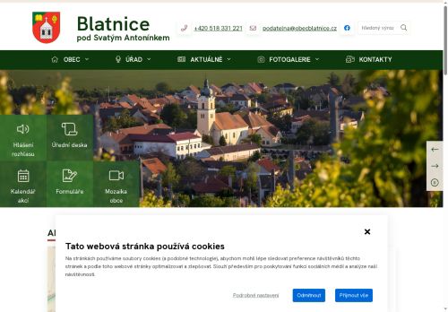 Zobrazit webové stránky Obecní úřad Blatnice pod Svatým Antonínkem
