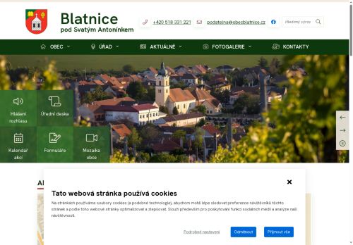 Zobrazit webové stránky Obecní úřad Blatnice pod Svatým Antonínkem