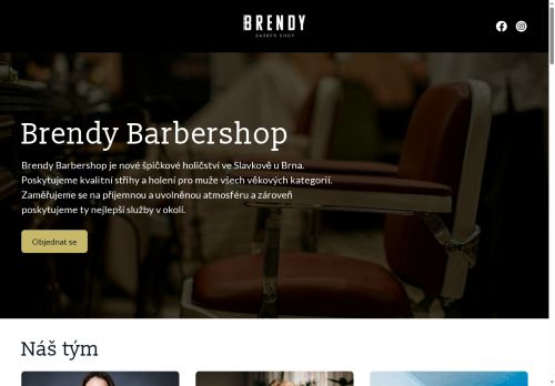 Zobrazit webové stránky Brendy barber shop