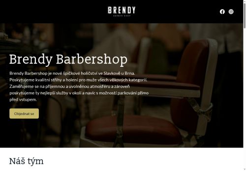 Zobrazit webové stránky Brendy barber shop