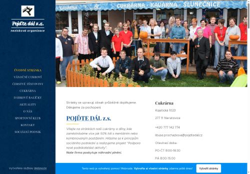 POJĎTE DÁL z.s. nabízí práci na pozici Prodavač/ka v potravinách , cukrář/ka v obci Neratovice