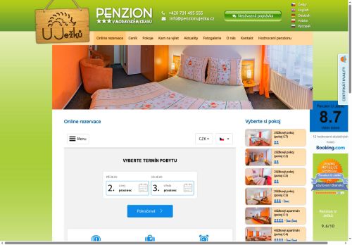 Zobrazit webové stránky Penzion U Ježků