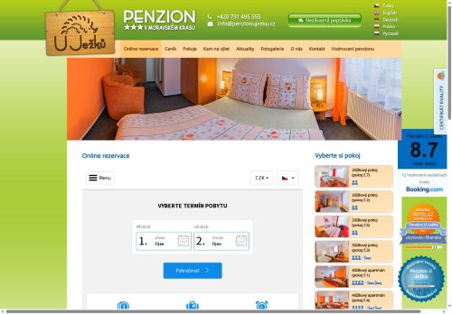 Zobrazit webové stránky Penzion U Ježků