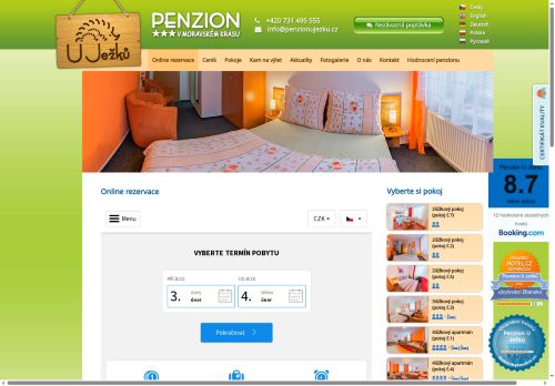 Zobrazit webové stránky Penzion U Ježků