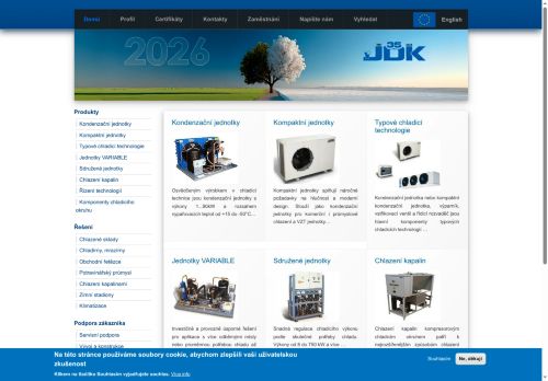 Webové stránky JDK, spol. s r.o., Nymburk