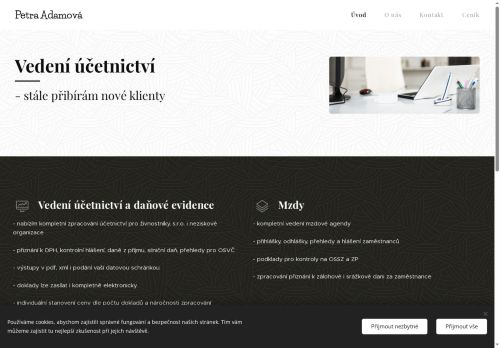 Zobrazit webové stránky Účetnictví Petra Adamová
