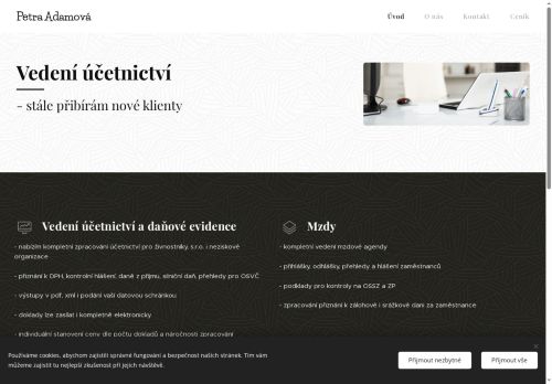 Zobrazit webové stránky Účetnictví Petra Adamová