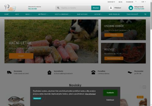 Webové stránky Do psí misky s.r.o., Višňová