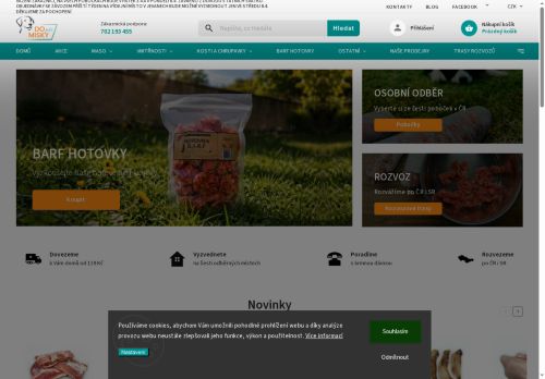 Do psí misky s.r.o. nabízí práci na pozici Skladník v obci Višňová