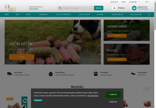 Do psí misky s.r.o. nabízí práci na pozici Skladník/řidič v obci Višňová