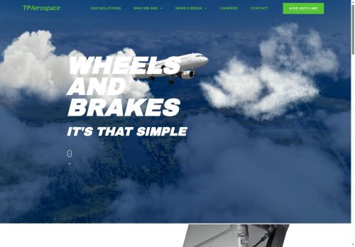 Webové stránky TPAerospace Technics Czech s.r.o., Velká Bíteš