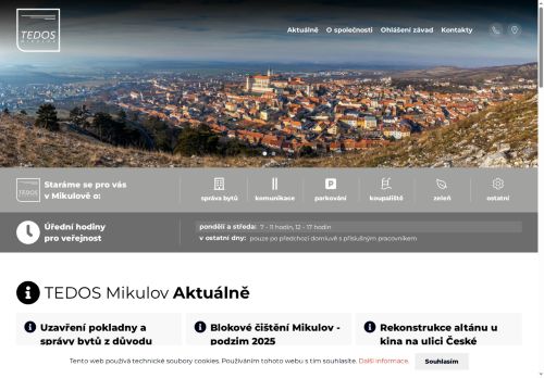 Zobrazit webové stránky TEDOS Mikulov