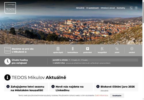 Zobrazit webové stránky TEDOS Mikulov