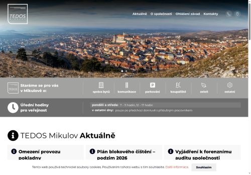 Zobrazit webové stránky TEDOS Mikulov