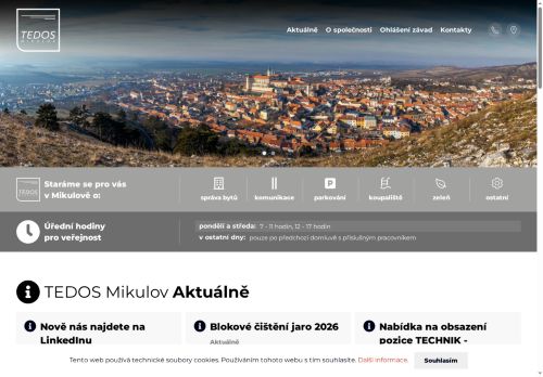 Zobrazit webové stránky TEDOS Mikulov