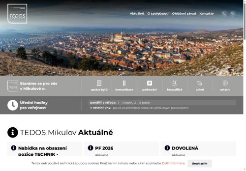 Zobrazit webové stránky TEDOS Mikulov