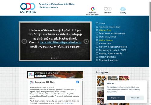 Zobrazit webové stránky Gymnázium, SOŠ a SOU Mikulov