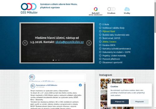 Zobrazit webové stránky Gymnázium, SOŠ a SOU Mikulov