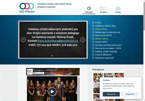 Zobrazit webové stránky Gymnázium, SOŠ a SOU Mikulov