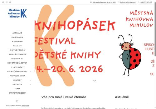 Zobrazit webové stránky Knihovna Mikulov