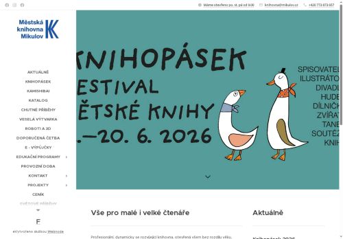 Zobrazit webové stránky Knihovna Mikulov